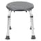 Flash Furniture 9-1/2" L, Polyurethane, Aluminum, Gray Bath & Shower Stool DC-HY3400L-GRY-GG - alternate 8